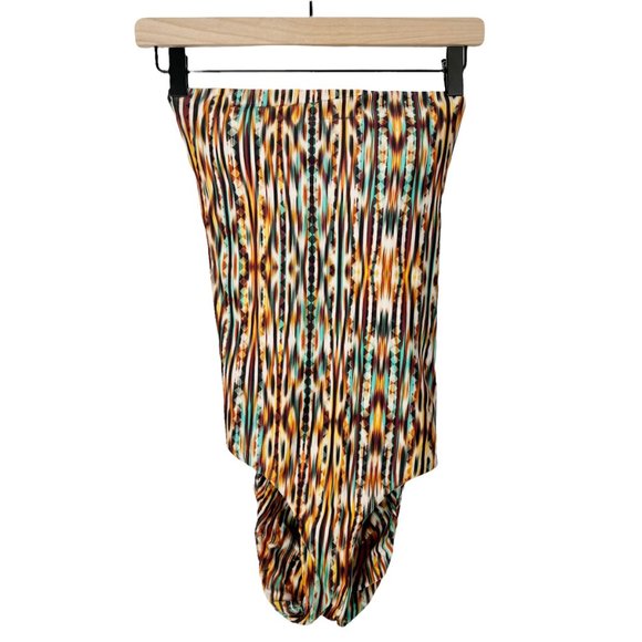 Anthropologie Lenny Niemeyer One Piece Open Strappy Back Strapless Boho Swimsuit - Picture 3 of 7